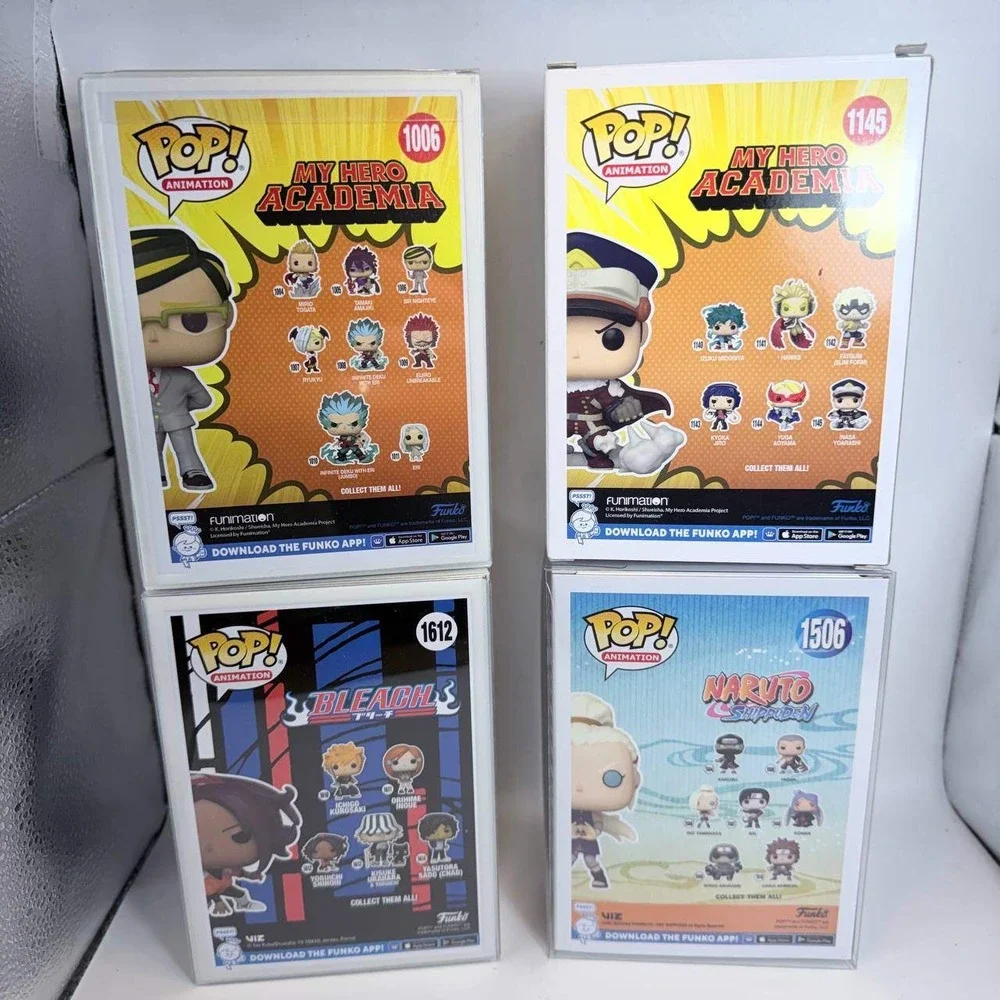 Funko Pop Animation Anime Lot My Hero Academia Naruto Bleach New Figures 4pc